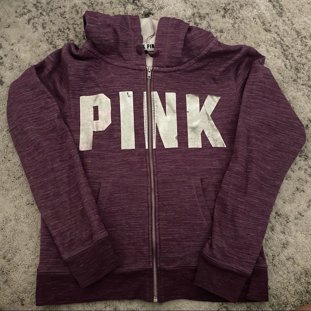 Pink Zip up Hoodie
